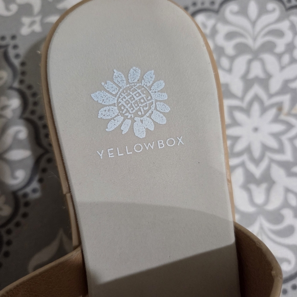 Yellow Box Joy Women's Tan Platform Wedge Sandals Size 6 - Picture 4 of 6